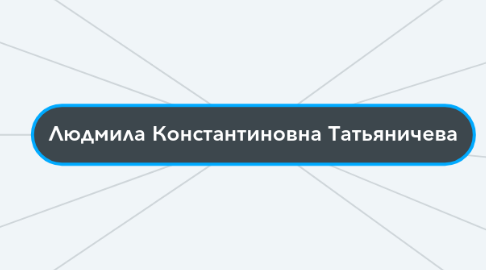 Mind Map: Людмила Константиновна Татьяничева