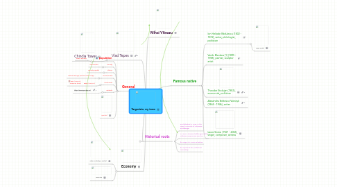 Mind Map: Targoviste, my town