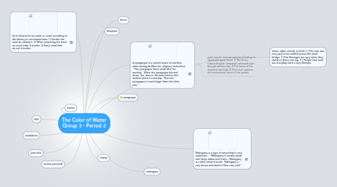 Mind Map: The Color of Water Group 3 - Period 2