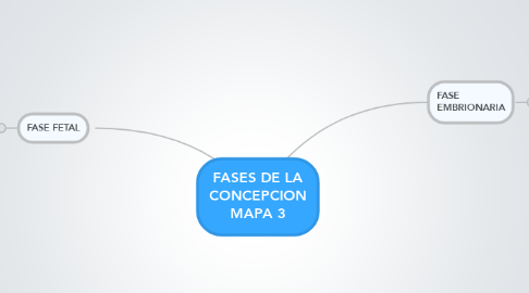 Mind Map: FASES DE LA CONCEPCION MAPA 3