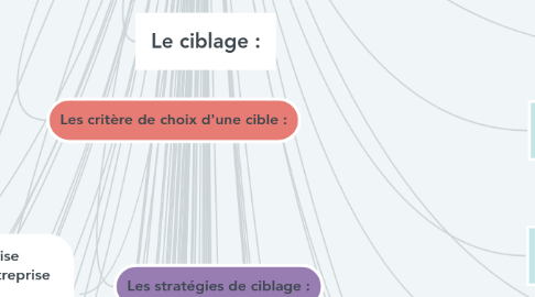 Mind Map: La démarche segmentation ciblage et positionnement
