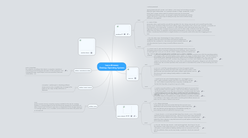 Mind Map: Laura Almanza  Desktop Operating Systems