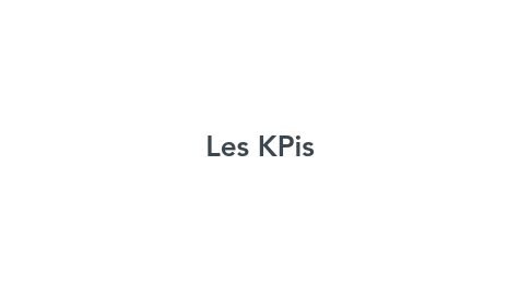 Mind Map: Les KPis