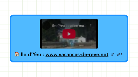 Mind Map: Ile d'Yeu : www.vacances-de-reve.net