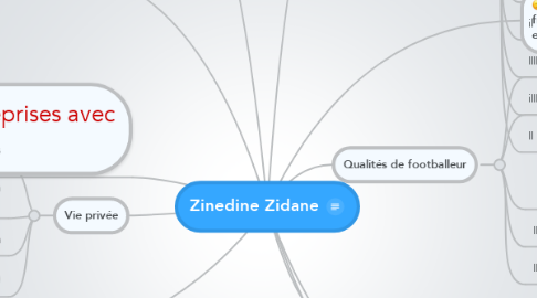 Mind Map: Zinedine Zidane