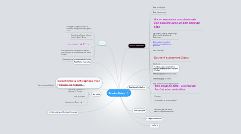 Mind Map: Zinedine Zidane