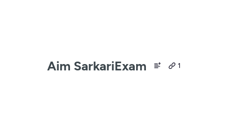 Mind Map: Aim SarkariExam
