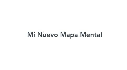 Mind Map: Mi Nuevo Mapa Mental