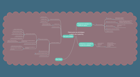 Mind Map: Elaboração de estratégias e planos de marketing
