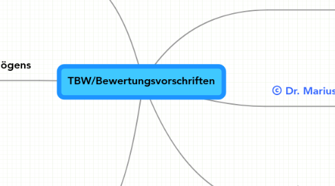 Mind Map: TBW/Bewertungsvorschriften