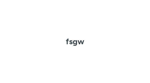 Mind Map: fsgw
