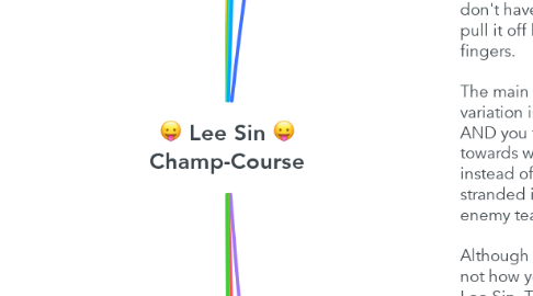 Mind Map: :P Lee Sin :P Champ-Course