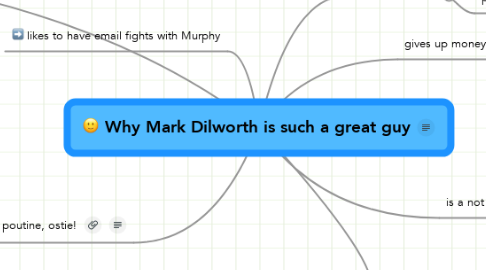 Mind Map: Why Mark Dilworth is such a great guy