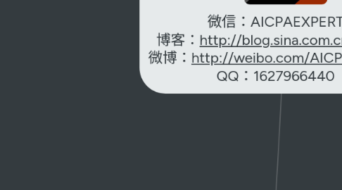 Mind Map: 微信:AICPAEXPERT 博客:http://blog.sina.com.cn/pgfish 微博:http://weibo.com/AICPAEXPERT QQ:1627966440
