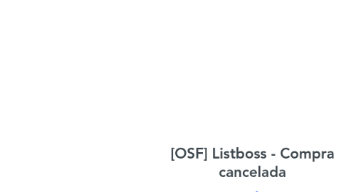 Mind Map: [OSF] Listboss - Compra cancelada