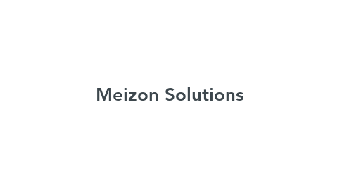 Mind Map: Meizon Solutions