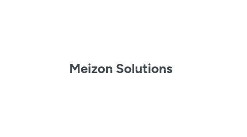 Mind Map: Meizon Solutions