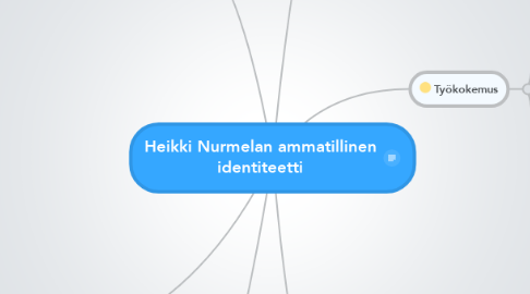 Mind Map: Heikki Nurmelan ammatillinen identiteetti