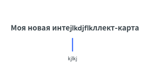 Mind Map: Моя новая интеjlkdjflkллект-карта