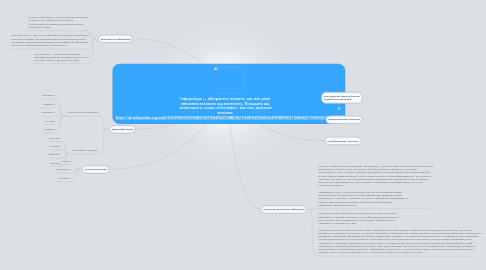 Mind Map: Інформа́ція — абстрактне поняття, що має різні значення залежно від контексту. Походить від латинського слова «informatio», яке має декілька значень: http://uk.wikipedia.org/wiki/%D0%86%D0%BD%D1%84%D0%BE%D1%80%D0%BC%D0%B0%D1%86%D1%96%D1%8F