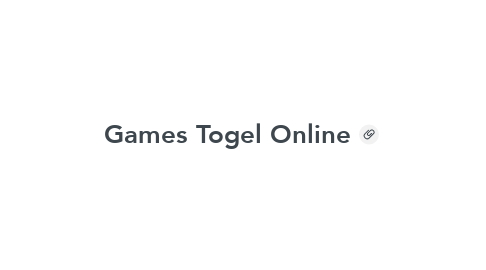 Mind Map: Games Togel Online