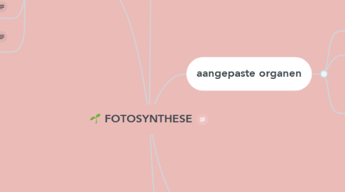 Mind Map: FOTOSYNTHESE
