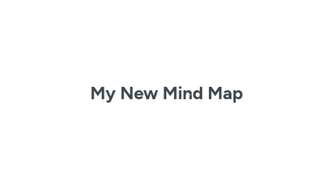 Mind Map: My New Mind Map