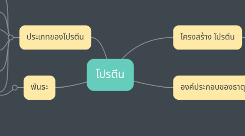 Mind Map: โปรตีน