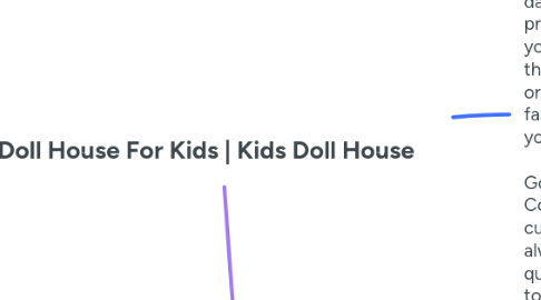 Mind Map: Doll House For Kids | Kids Doll House