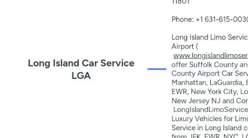 Mind Map: Long Island Car Service LGA