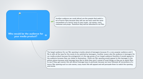 Mind Map: Who would be the audience for your media product?