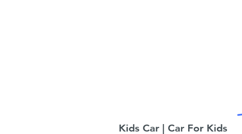 Mind Map: Kids Car | Car For Kids