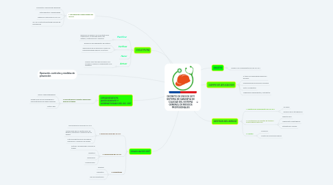 Mind Map: DECRETO DE 2923 DE 2011 SISTEMA DE GARANTIA DE CALIDAD DEL SISTEMA GENERAL DE RIESGOS PROFESIONALES