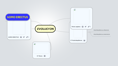 Mind Map: EVOLUCI'ON