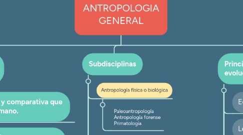 Mind Map: ANTROPOLOGIA GENERAL