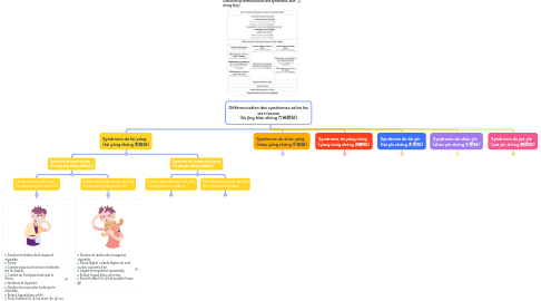 Mind Map: Différenciation des syndromes selon les six niveaux (liù jīng biàn zhèng 六经辩证)