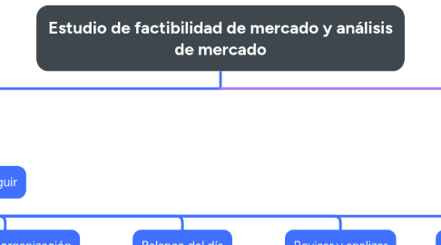 Mind Map: Estudio de factibilidad de mercado y análisis de mercado