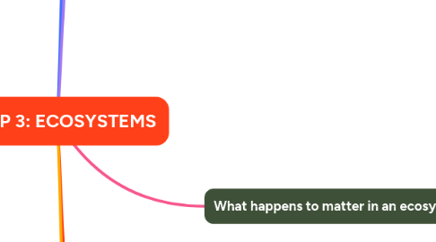 Mind Map: CHAP 3: ECOSYSTEMS