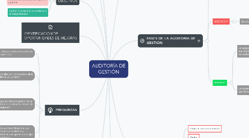 Mind Map: AUDITORÍA DE GESTIÓN