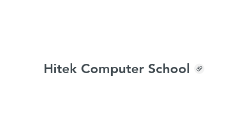 Mind Map: Hitek Computer School