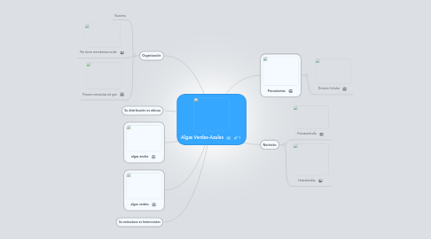 Mind Map: Algas Verdes-Azules