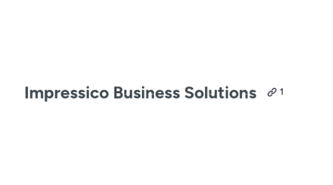 Mind Map: Impressico Business Solutions