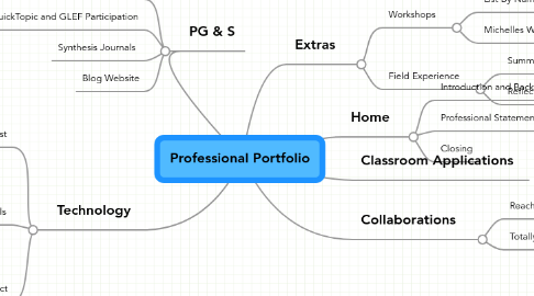 Mind Map: Professional Portfolio