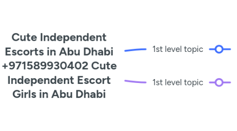 Mind Map: Cute Independent Escorts in Abu Dhabi +971589930402 Cute Independent Escort Girls in Abu Dhabi
