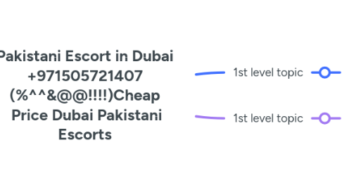 Mind Map: Pakistani Escort in Dubai +971505721407 (%^^&@@!!!!)Cheap  Price Dubai Pakistani Escorts