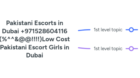 Mind Map: Pakistani Escorts in Dubai +971528604116 (%^^&@@!!!!)Low Cost Pakistani Escort Girls in Dubai