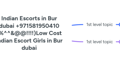 Mind Map: Indian Escorts in Bur dubai +971581950410 (%^^&@@!!!!)Low Cost Indian Escort Girls in Bur dubai