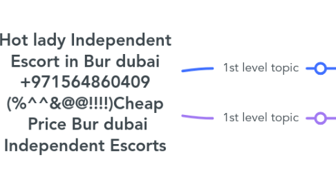 Mind Map: Hot lady Independent Escort in Bur dubai +971564860409 (%^^&@@!!!!)Cheap  Price Bur dubai Independent Escorts
