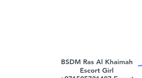 Mind Map: BSDM Ras Al Khaimah Escort Girl +971505721407 Escort Girl in Ras Al Khaimah