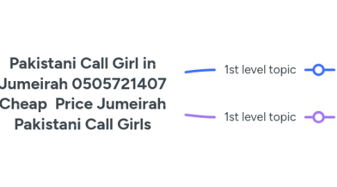 Mind Map: Pakistani Call Girl in Jumeirah 0505721407 Cheap  Price Jumeirah Pakistani Call Girls